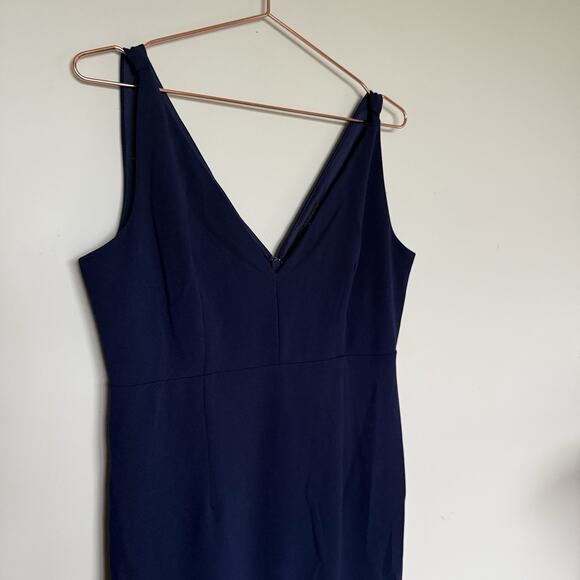 Lulu's Melora Sleeveless Maxi Dress XL Navy Blue Wedding Event Bridesmaid Party - Picture 5 of 13